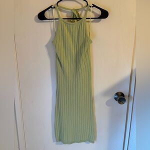 Lulus green halter dress